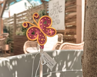 STL+3MF 3D printing file + PDF printing template including commercial license - flower plug - butterfly - balloon light - LED - luminous - pendant