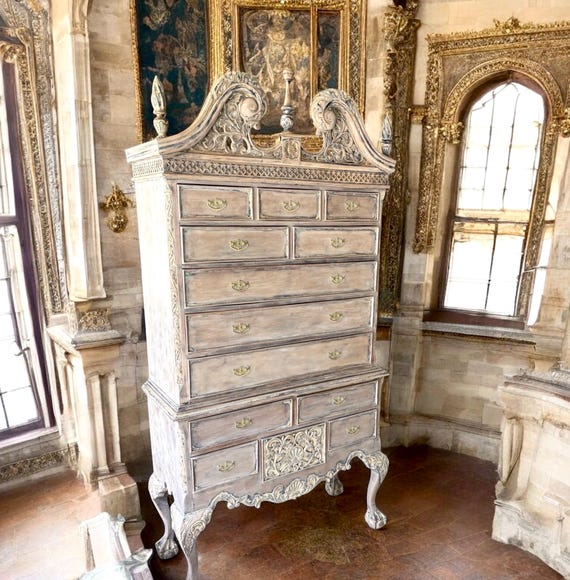 highboy dresser white Dresser Bedroom Dresser And Chests Of Drawers Tall Dresser With 6 Wood Drawers Large Wood Dresser For, Color: White, Size: 6 drawers Amazon.com: White 6 Drawer Dresser,