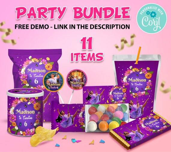 Encanto Party Supplies Party Favors Printable Kit Isabella