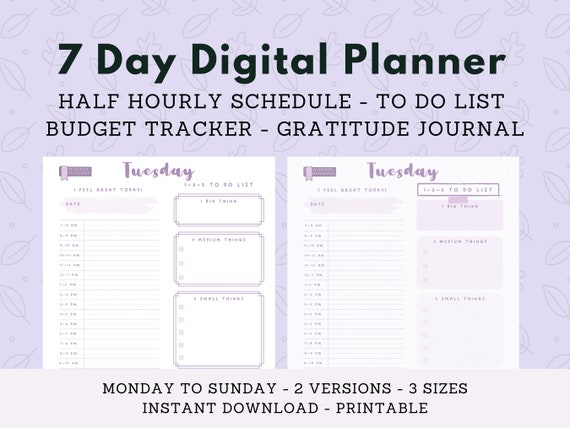 Paper Paper & Party Supplies Calendars & Planners Instant Download PDF