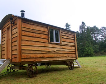 Rustic Off-Grid Office Shepherds Hut