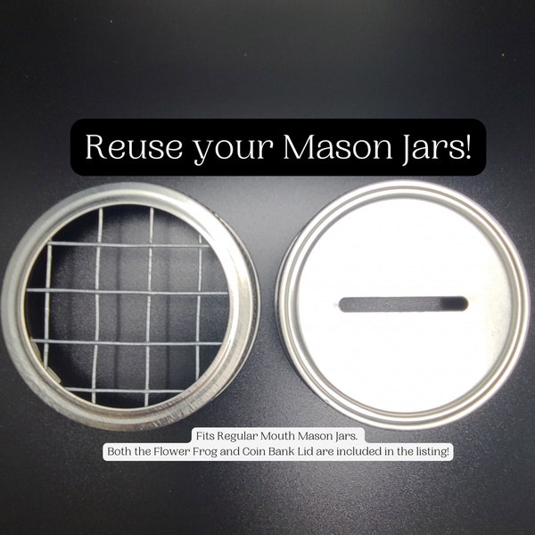 Coin Slot Mason Jar Etsy