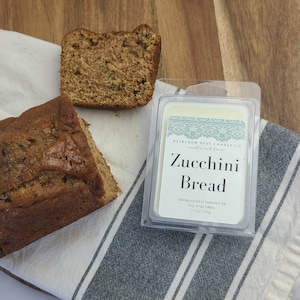 Zucchini Bread  | Soy Wax Melts | 2.5 oz | 100% Soy Wax | Phthalate Free Scents