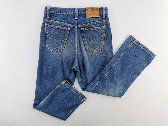 Bison Jeans Distressed Size Bison Denim Vintage Jeans Pants - Etsy