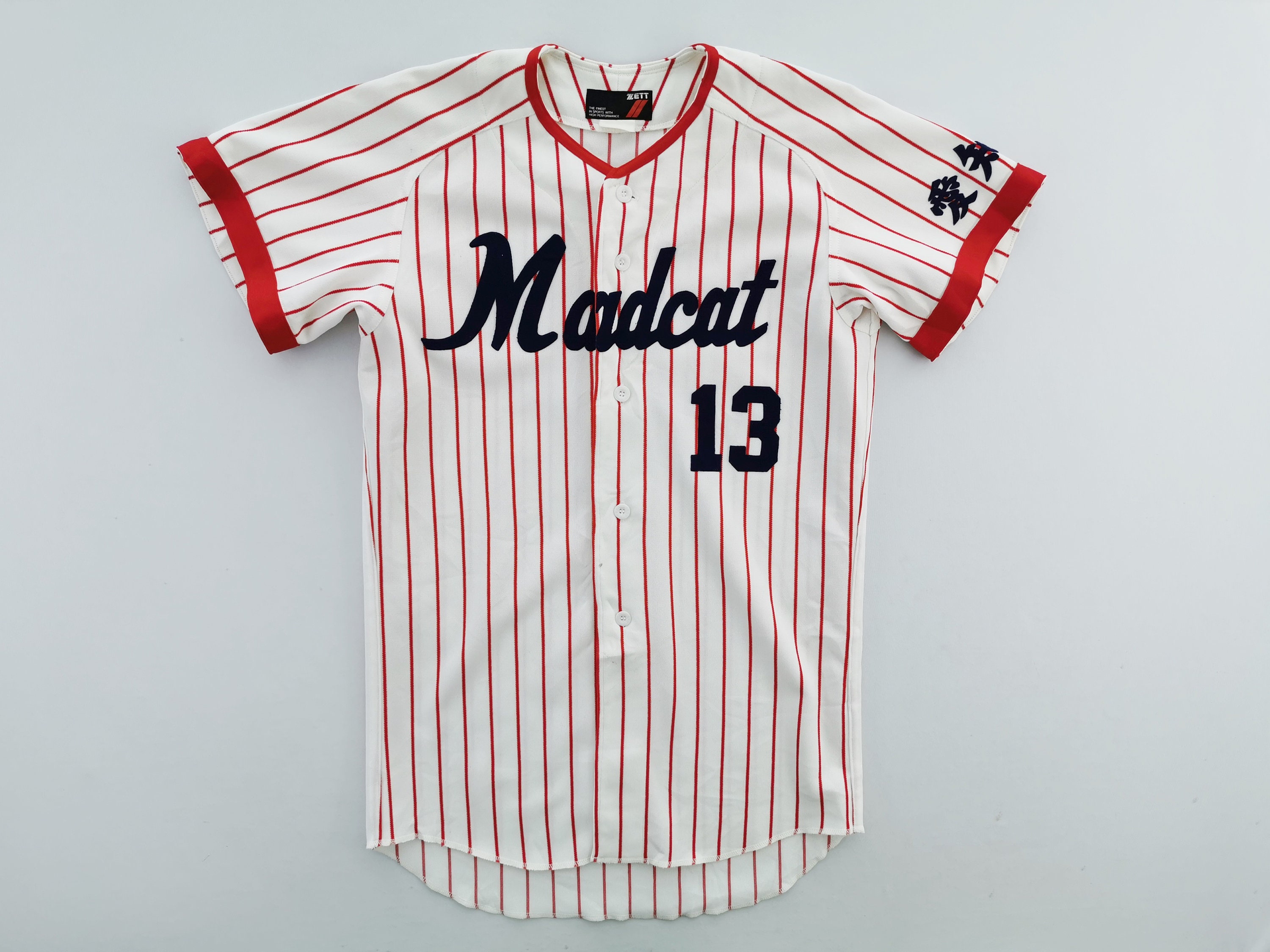 Vintage 90s MLB Starter Texas Rangers pin stripe Baseball Jersey size large