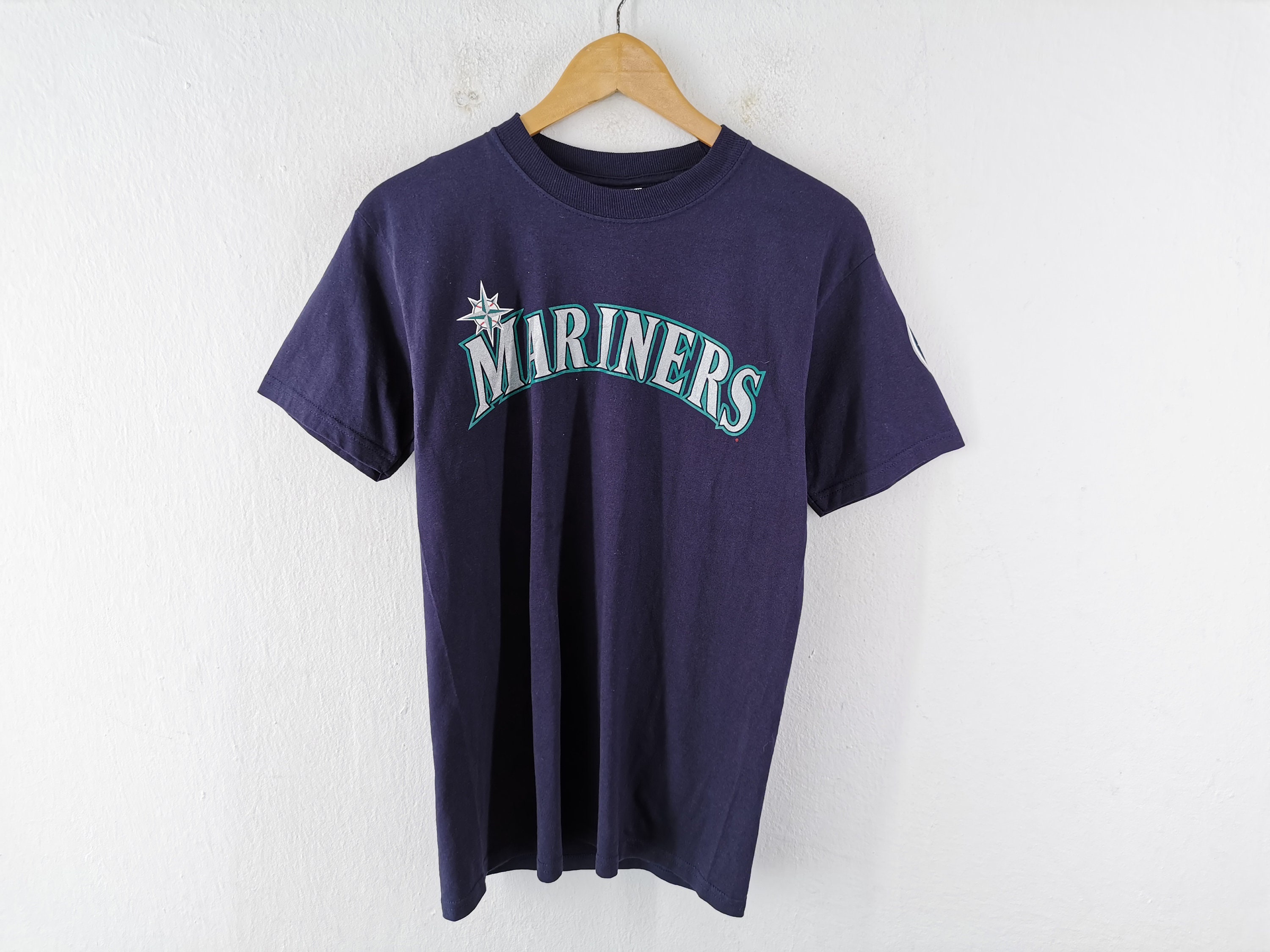 Ichiro Suzuki Seattle Mariners Majestic Official Name & Number T-Shirt - Light  Blue