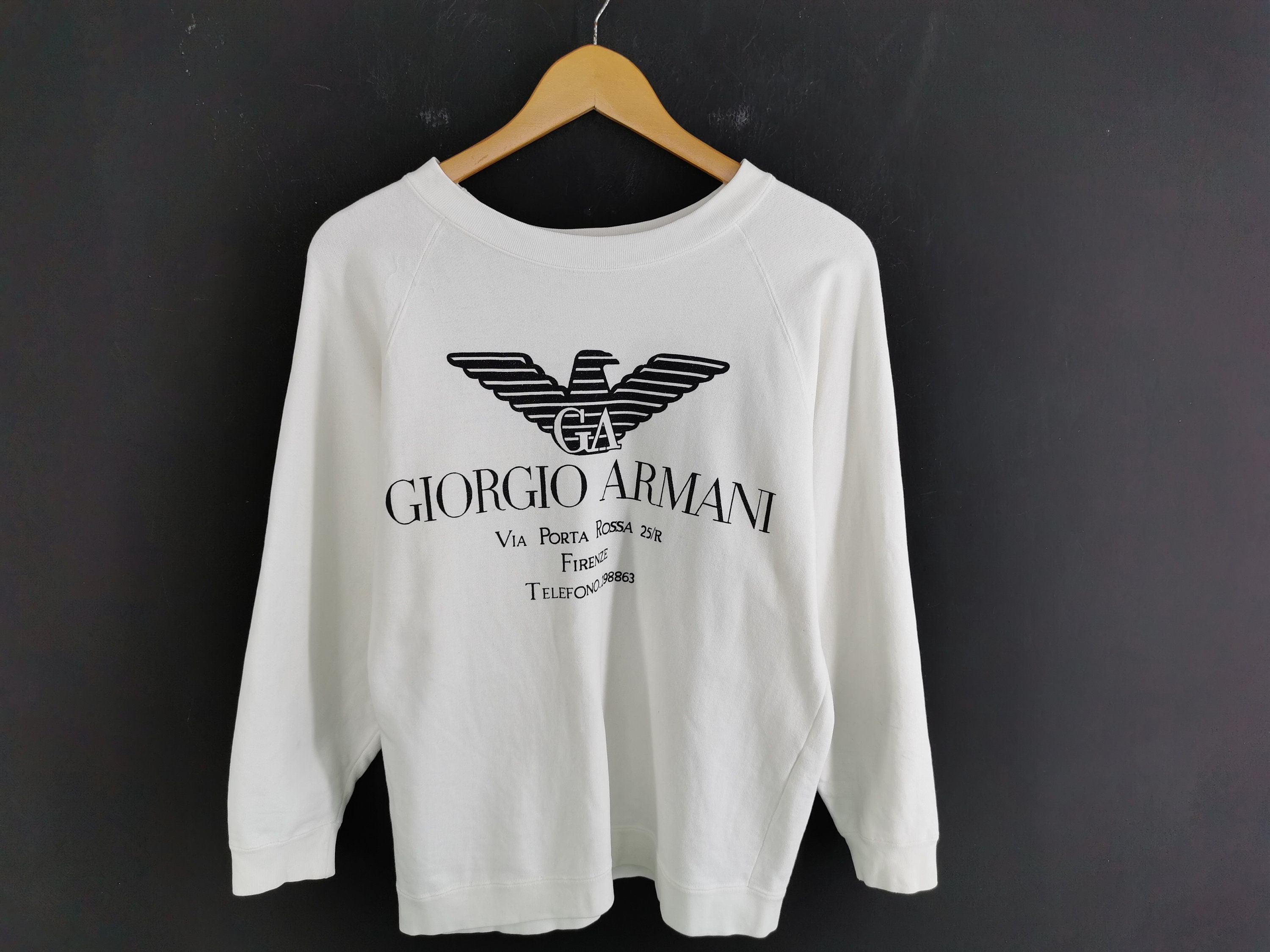 Giorgio Armani Logo Embroidered T-Shirt