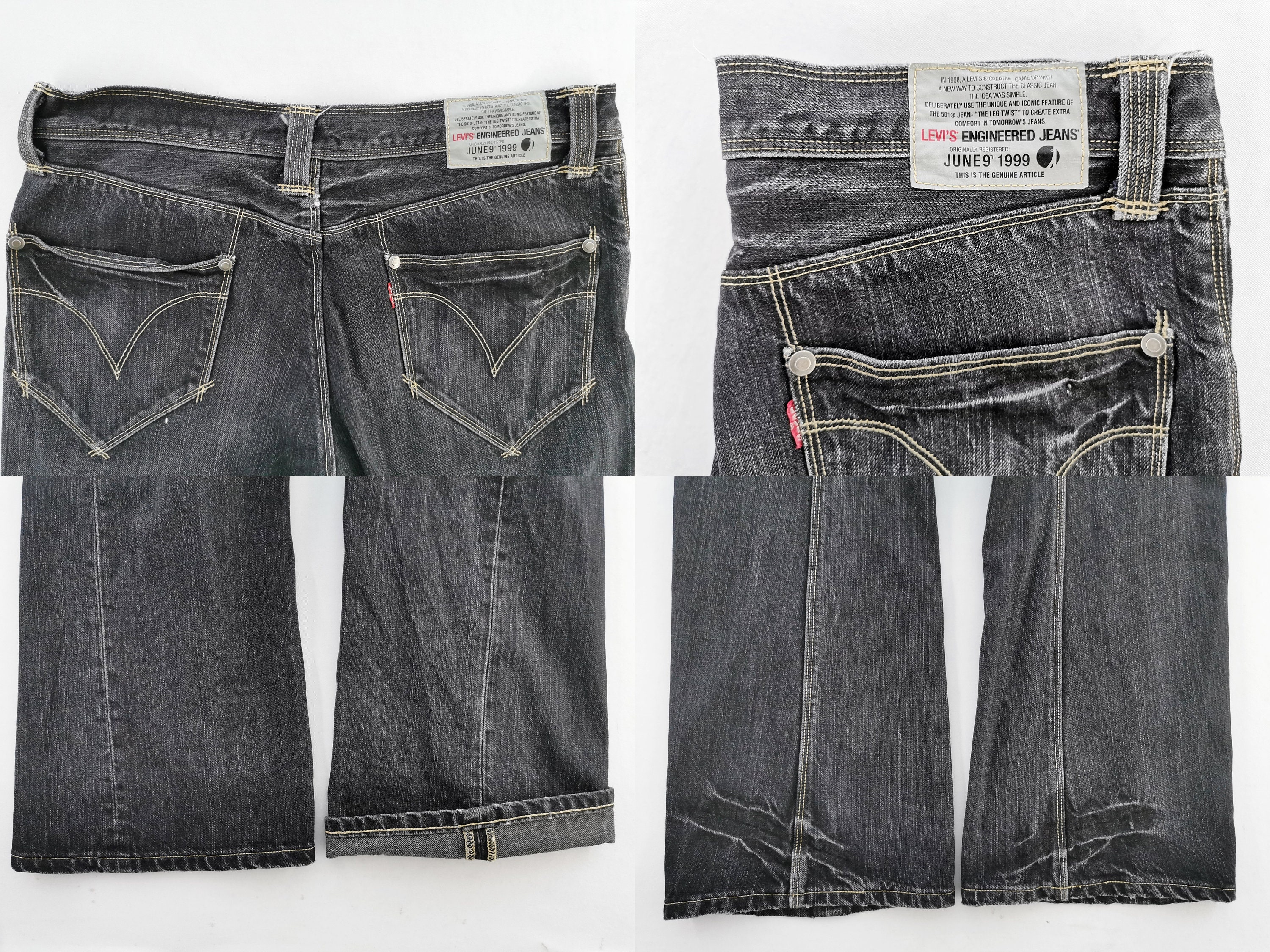 Levis Engineered Jeans Distressed 