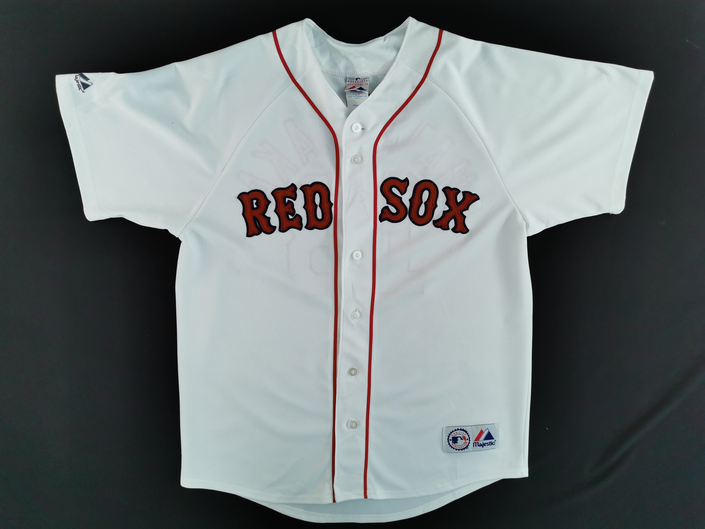 Boston Red Sox Men's Majestic white custom jersey