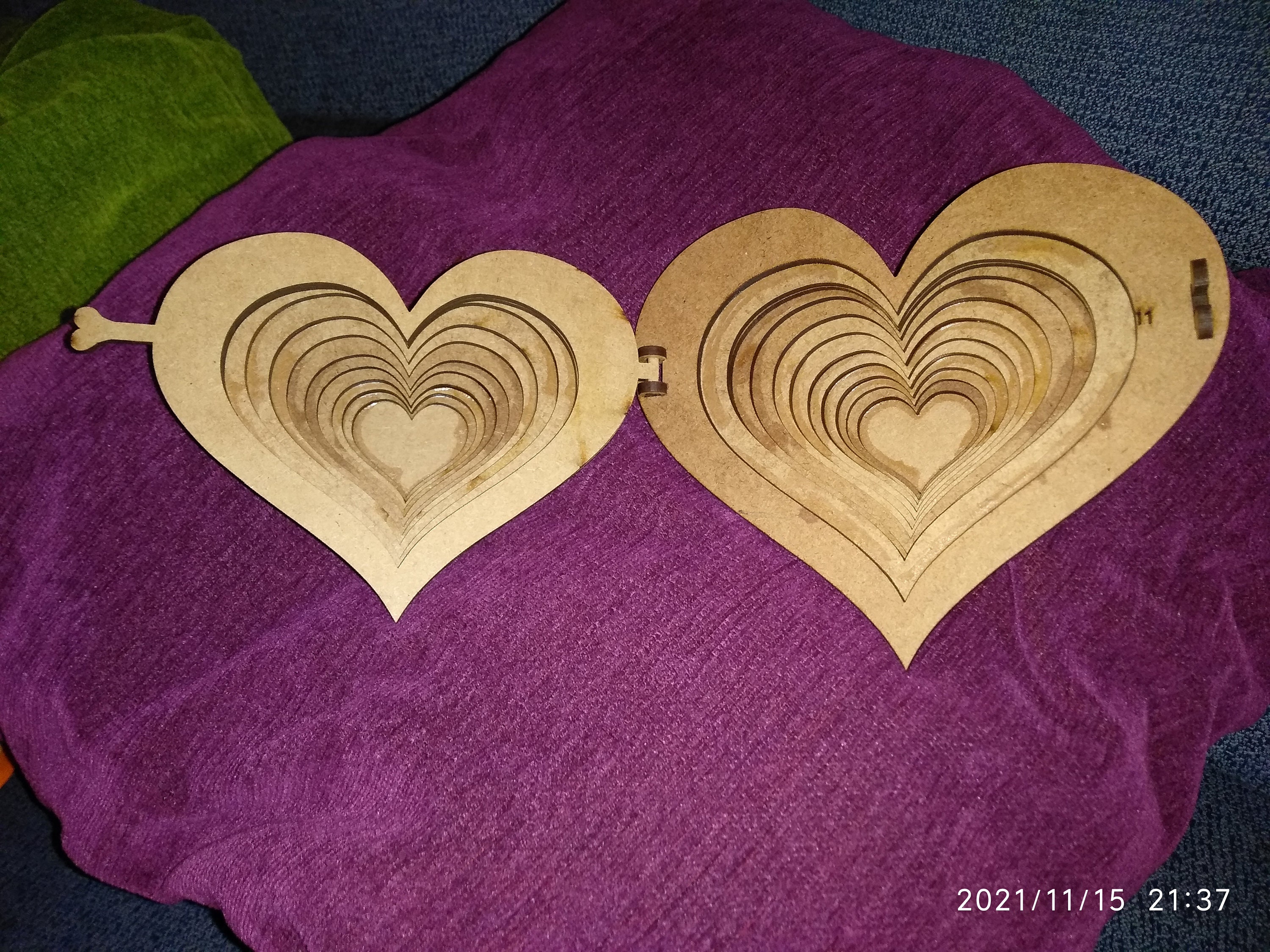 Corazon 3D Dxf Svg Sanvalentin Enamorados | Etsy UK