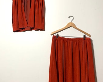 Vintage 70er Rock und Weste Set