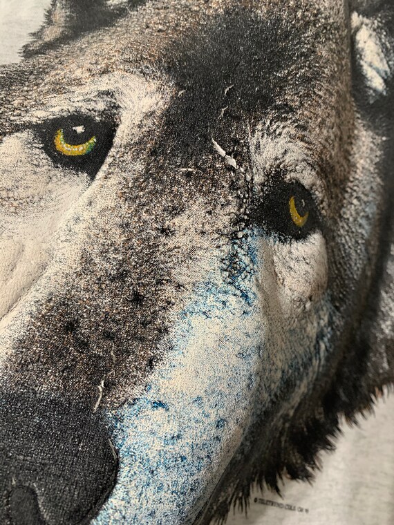 Vintage Grey Wolf Canis Lupus Tee BEST Fruit of the Loom