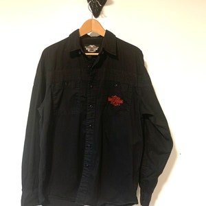 Vintage Harley Davidson Button up