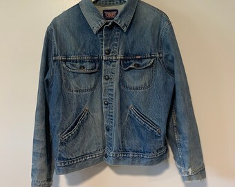 Vintage distressed GWG Jean jacket