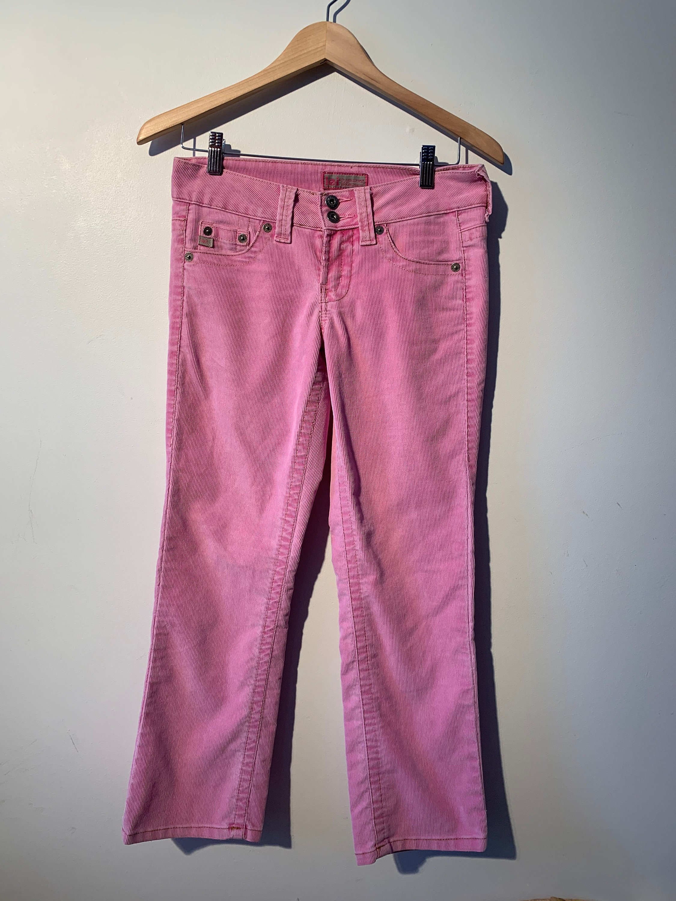 Vintage Y2K Pink L.e.i Corduroy Pants 