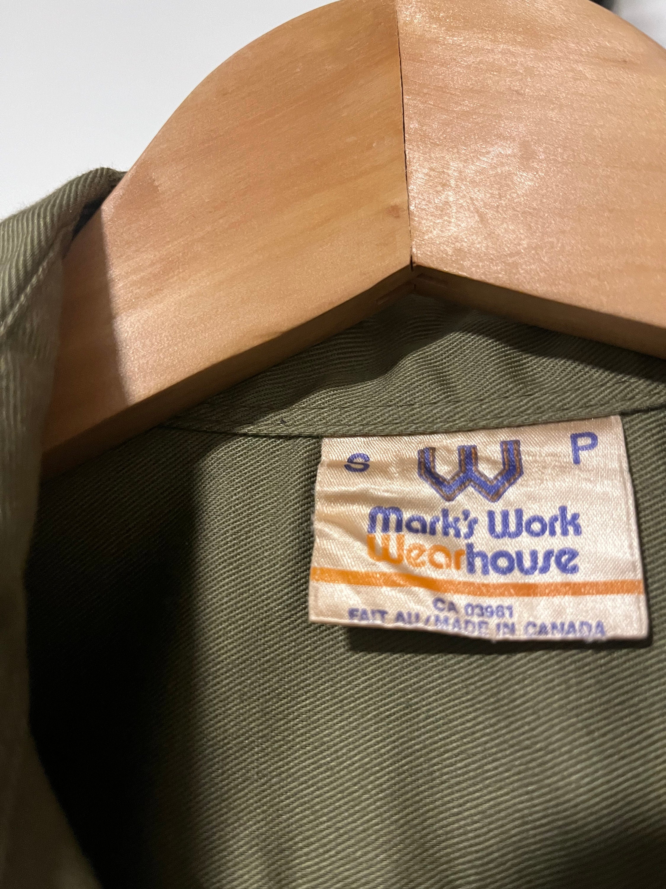 Vintage Marks Work Warehouse Green Button Up/button Down Shirt Etsy