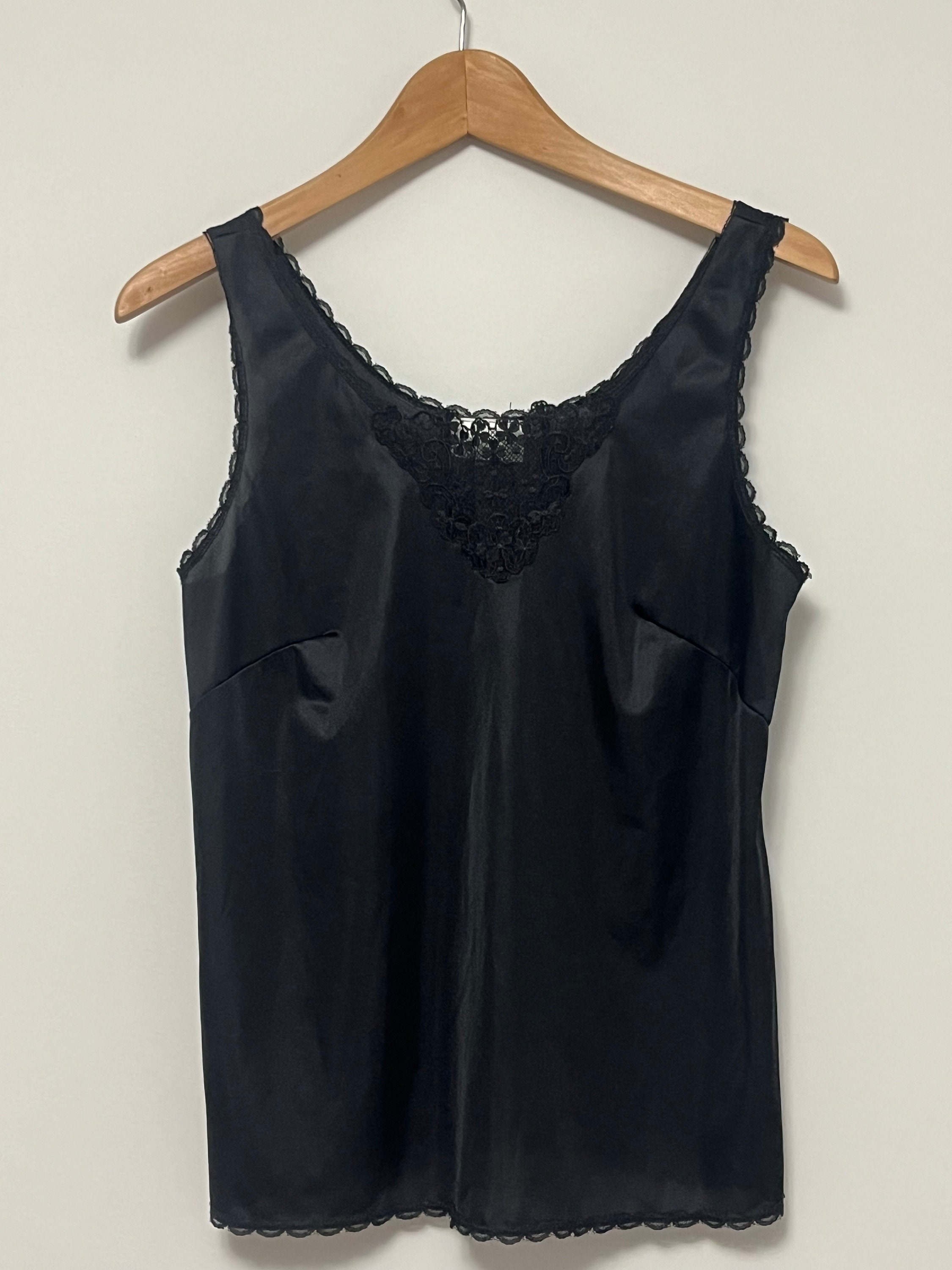 Camisole/débardeur Dentelle Vintage Vanity Fair, Rose Fard à Joues, Taille 32 (petit/S), USA