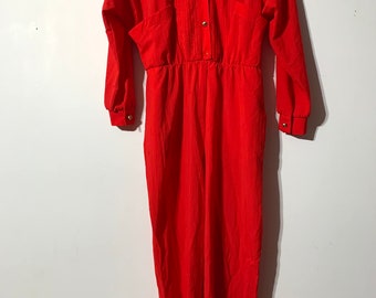 Vintage One Piece RED JUMPSUIT