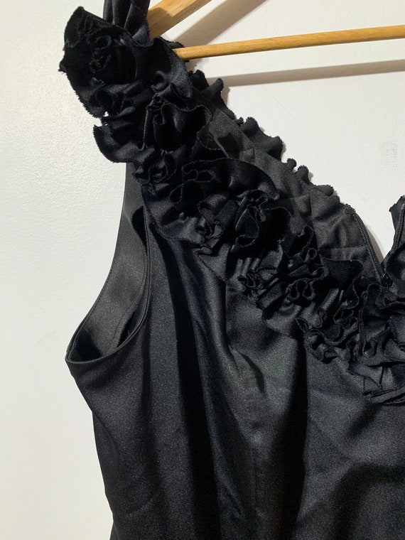 plus size black ruffle dress Zapaka Women Black White Dot Long Plus Size Prom Dress with Slit Mermaid Corset Strapless Tiered Ruffle Formal Dress with Sequins, Black White Dot /