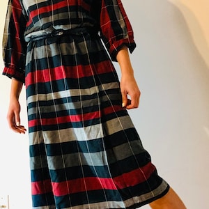 Vintage 90s plaid dress