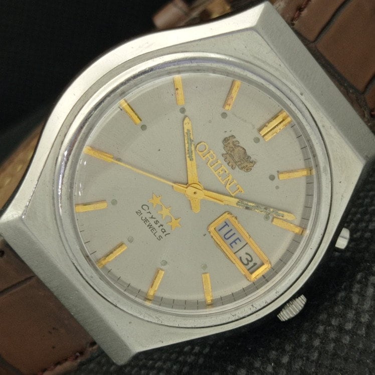 超レア　ORIENT　Crystal　自動巻　デイデイト 超レア ORIENT Crystal 自動巻 デイデイト Yahoo!オークション