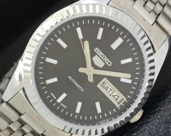 SEIKO SUS　アンティーク　デイデイト ULTRA RARE Vintage SEIKO Socie with Art Deco Bezel & Black