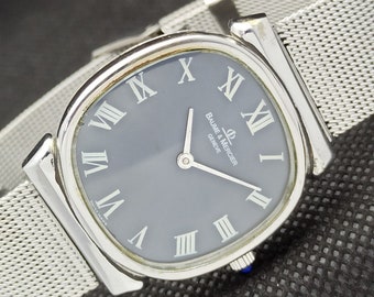 Vintage Baume & Mercier Geneve uppdragbar schweizisk herrklocka | original urtavla | a267337-2