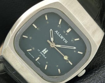 Vintage Allwyn 6300A met de hand opwindbaar Indiaas herenhorloge a706111-1