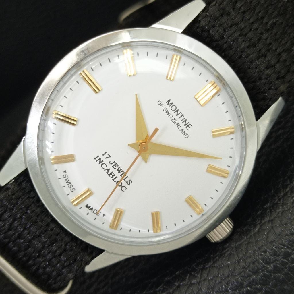Buy Vintage Montine of Switzerland 17 Jewels Incabloc Winding Mens