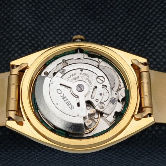 さや Vintage Refurbished Seiko 5 Automatic 6309a Japan Mens Day