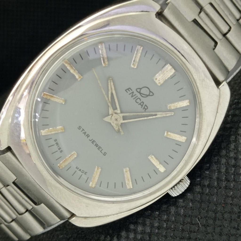 Vintage Enicar Automatic Swiss Mens Grey Dial Watch 590 a310916 1 Etsy Ireland