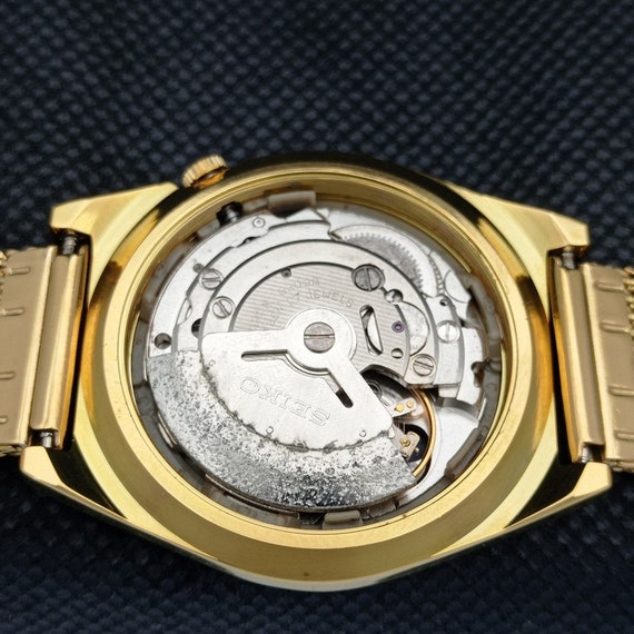 Seiko 5 automatic gold plated sale