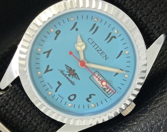Vintage Citizen Cosmostar V2 Automatic 17J Hi-beat 28,800 – Blue