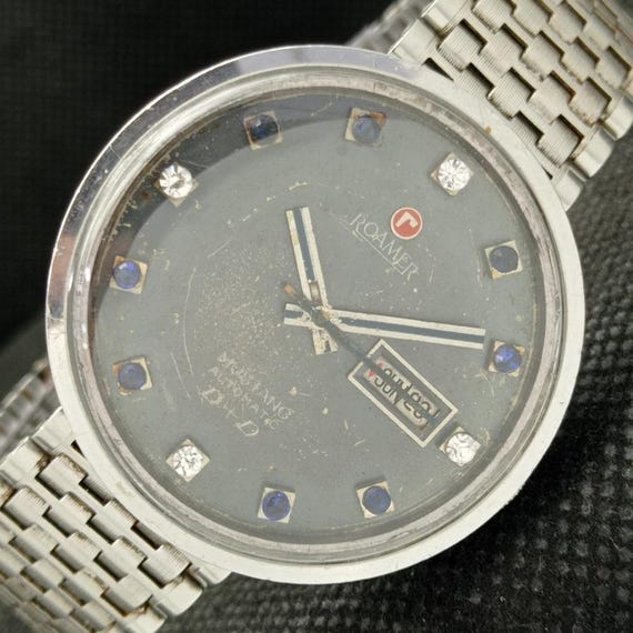 Swiss Mens Vintage Roamer Mustang Automatic Day/date Original Dial