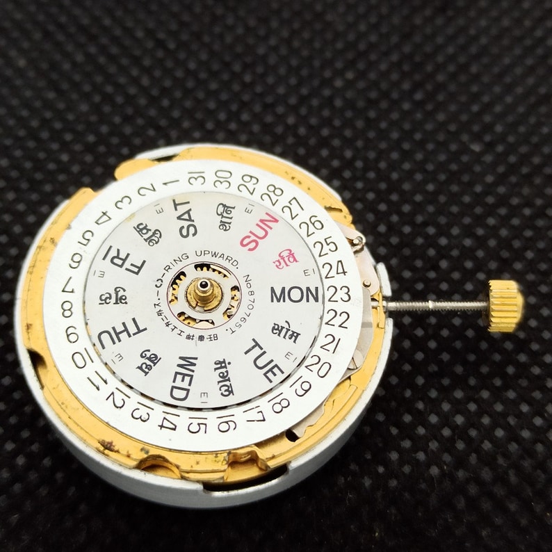 Genuine Vintage Seiko 6309 Automatic Serviced Movement Gold Plated Free Shipping image 1