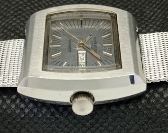Vintage Favre Leuba Geneve Sea Raider 2678 Swiss Unisex Day date