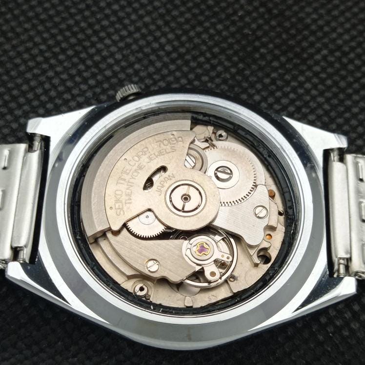 Vintage Refurbished Seiko Expo 70 Automatic 7019a Japan Mens Day
