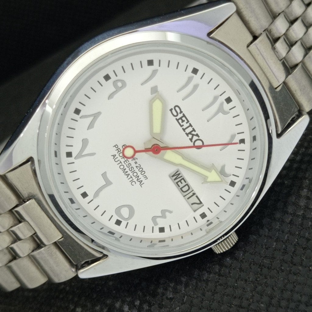 Vintage Refurbished Seiko 5 Automatic 6309a Japan Mens Day