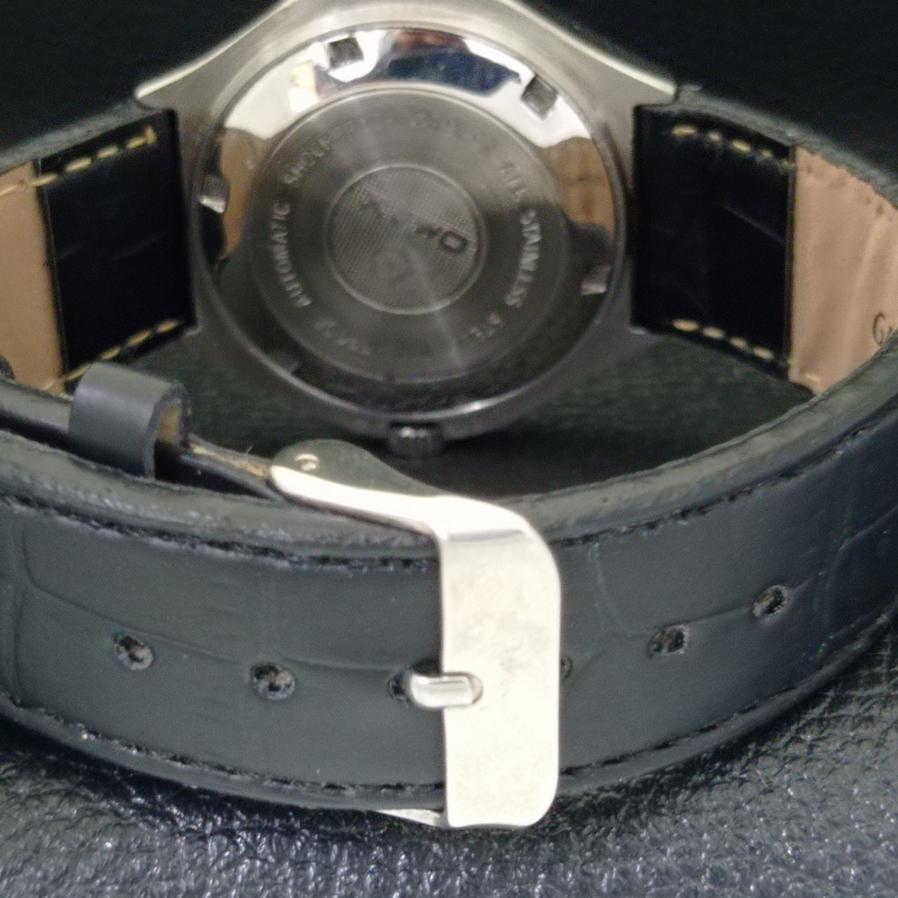 Antique Omax Automatic 2879 Swiss Day/date Mens Turqoise