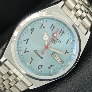 SEIKO mod ライトブルー文字盤 Blue seiko mod - Etsy 日本