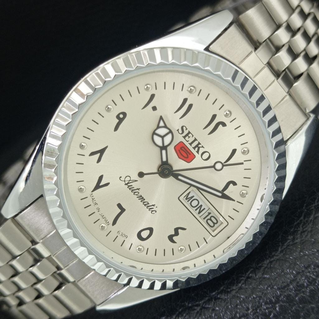 ね*様 セイコー自動巻きメンズ腕時計 6309 ホワイト文字盤 動作品フルーテッ Seiko 6309 watch - Etsy 日本