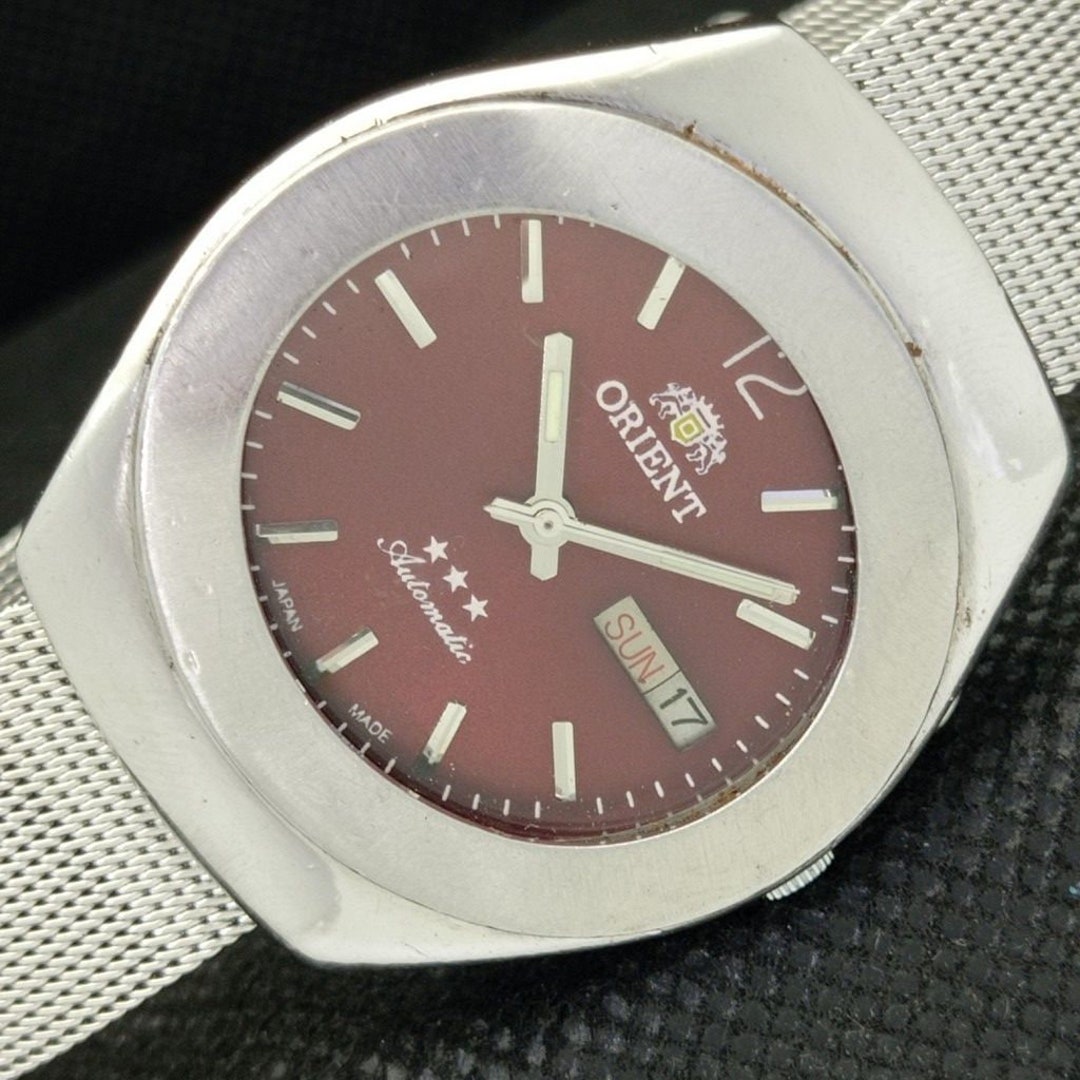 Montre ORIENT Automatique 21 Rubis Avec Date - Fabriquée Au Japon, Occasion