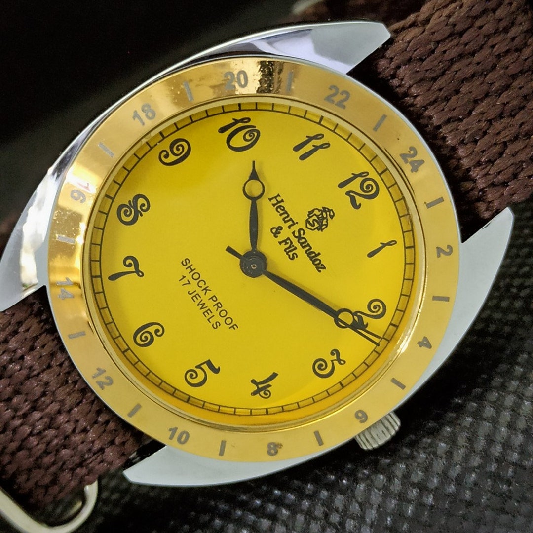 Pulsera Reloj Sandoz Original Reloj De Pulsera Mecánico Henri