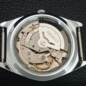 Vintage Seiko 5 Automatic Japan 6309a Day/Date Refurbished Mens Arabic Black Color Dial Transparent Back Wrist Watch a442591-1 image 11