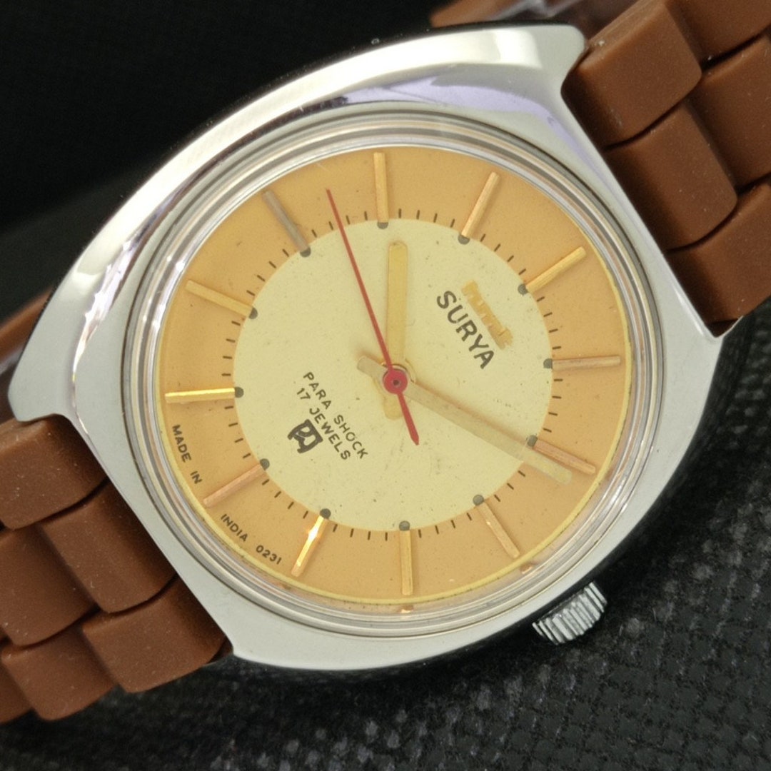 Genuine Vintage Hmt Surya Winding Indian Mens Watch Etsy UK