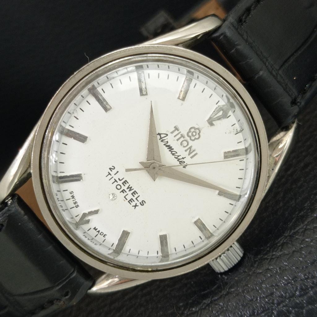 手巻き式腕時計　ティトーニ Titoni watch - Etsy 日本