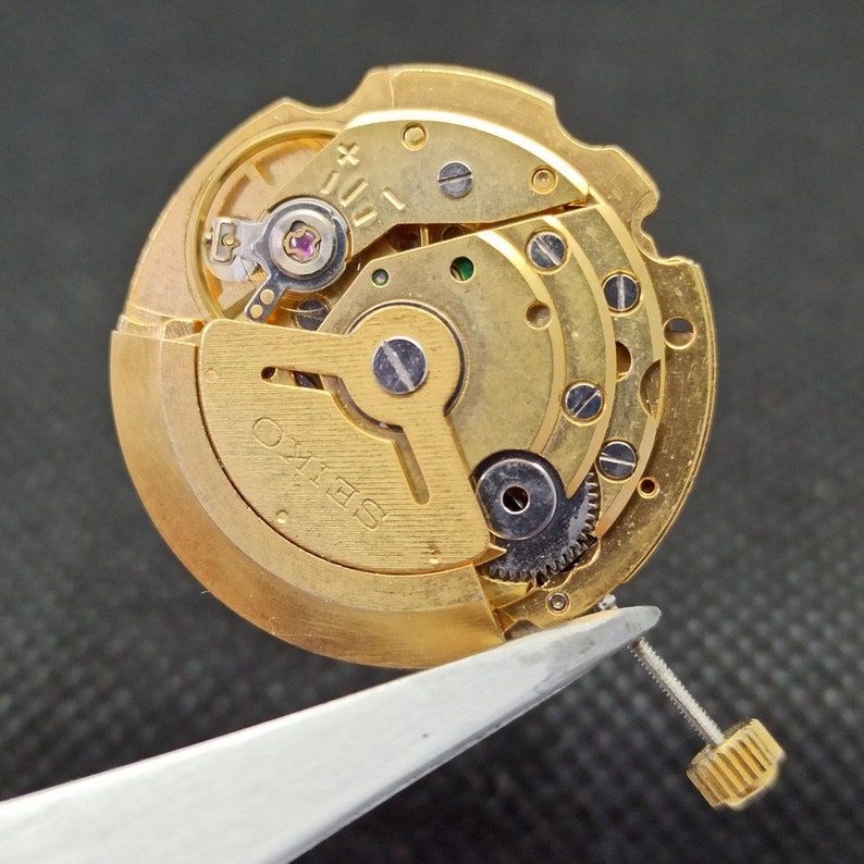 Genuine Vintage Seiko 6309 Automatic Serviced Movement Gold Plated Free Shipping image 5