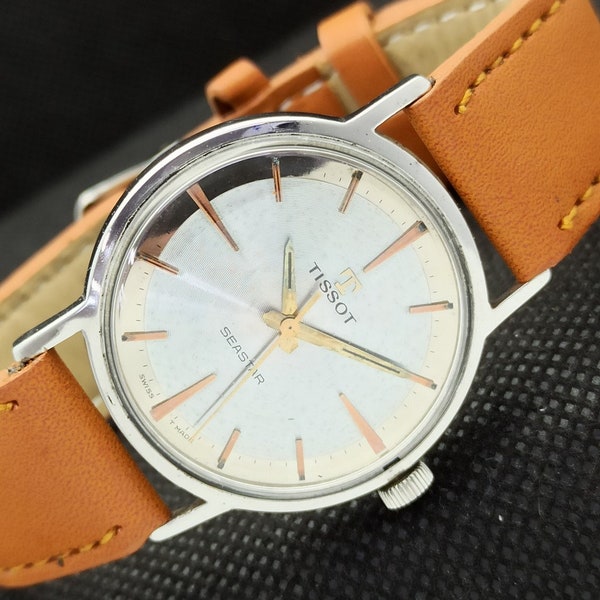 Vintage Tissot seastar winding 781-1 swiss mens watch  | original dial  | a267316-2