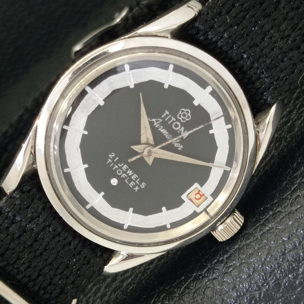 TITONI AIRMASTER 25石メンズ手巻き腕時計 TITONI AIRMASTER 25石メンズ手巻き腕時計 - メルカリ