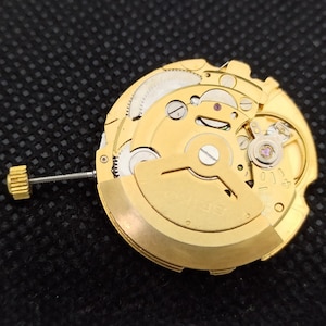 Genuine Vintage Seiko 6309 Automatic Serviced Movement Gold Plated Free Shipping image 3